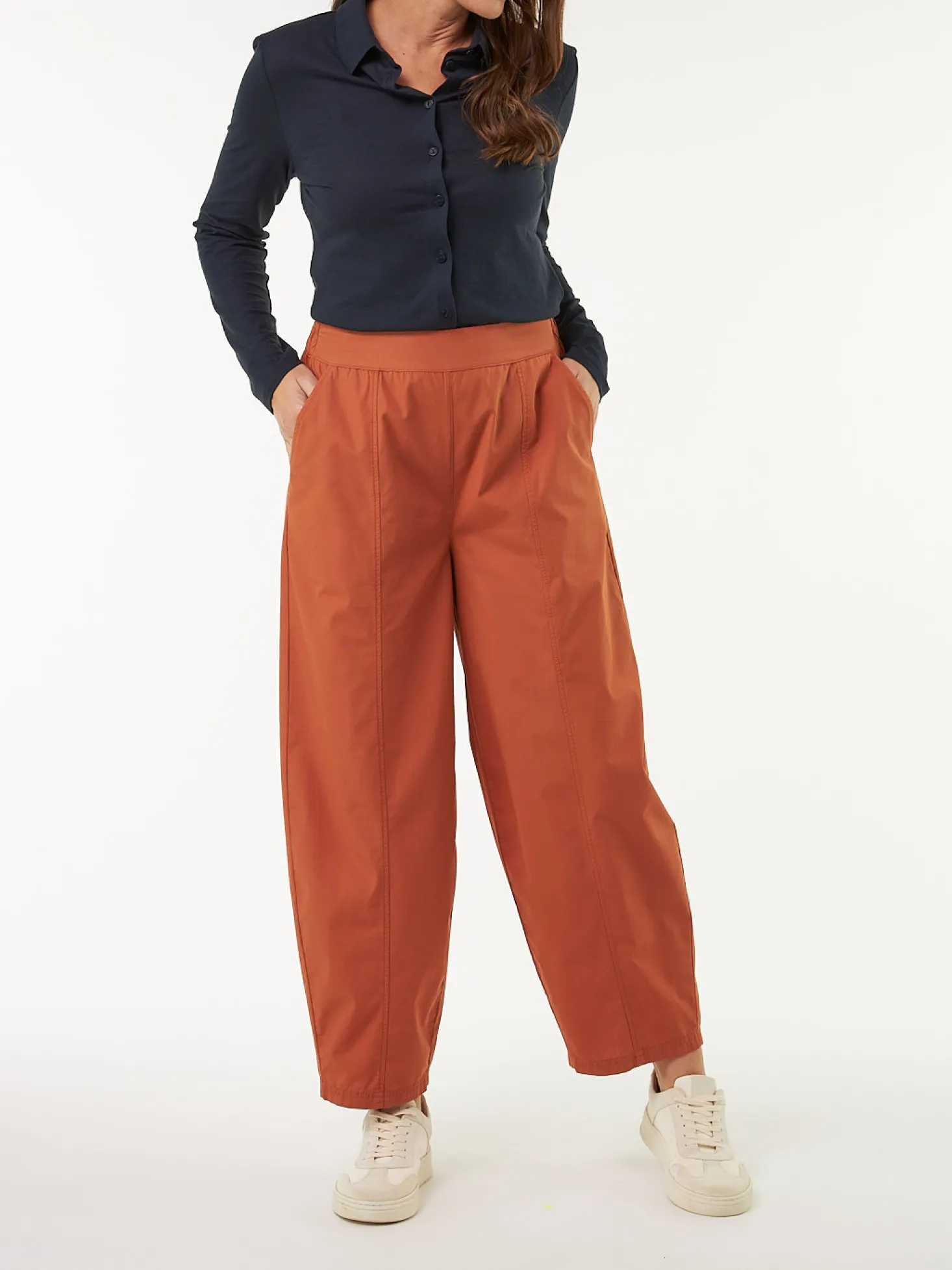 Hose aus Bio Baumwolle(bernstein braun, 34)