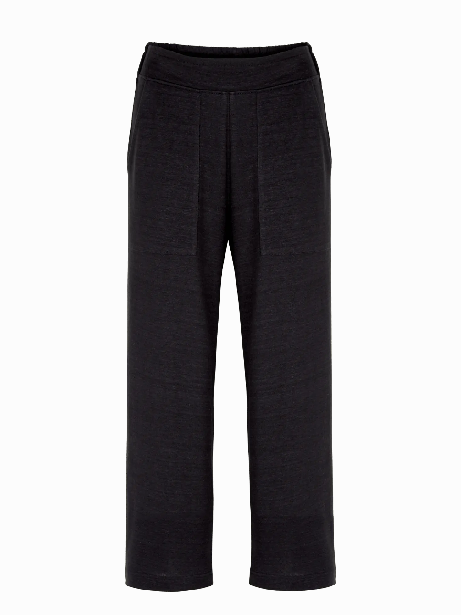 Hose aus Bio Leinen/Baumwolle(schwarz, 36)