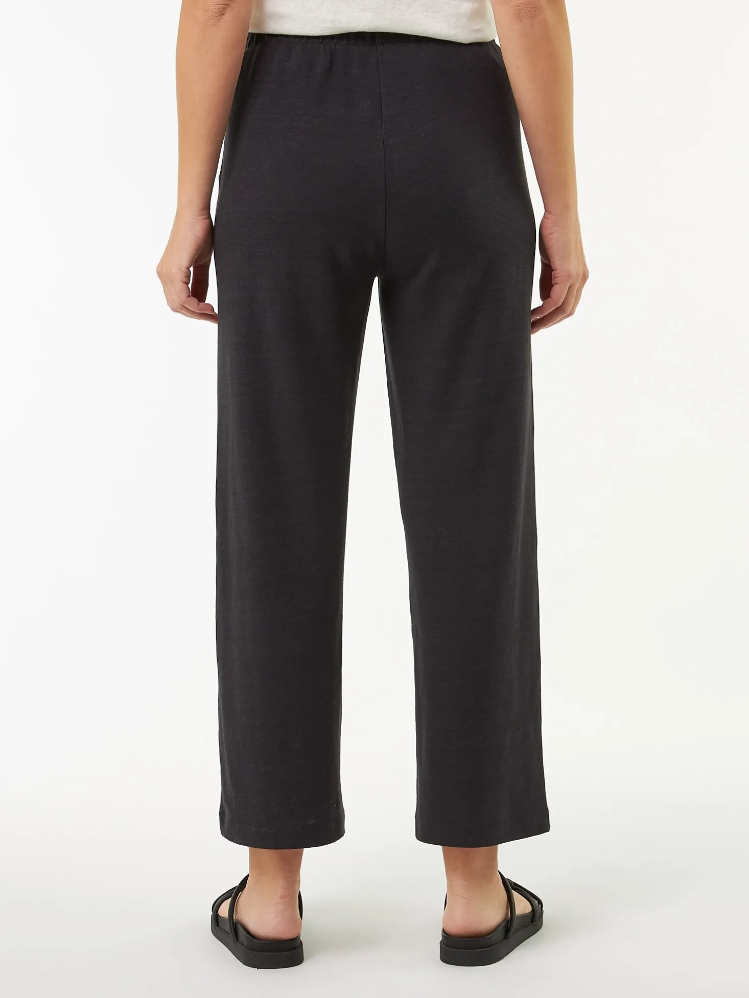 Hose aus Bio Leinen/Baumwolle(schwarz, 36)