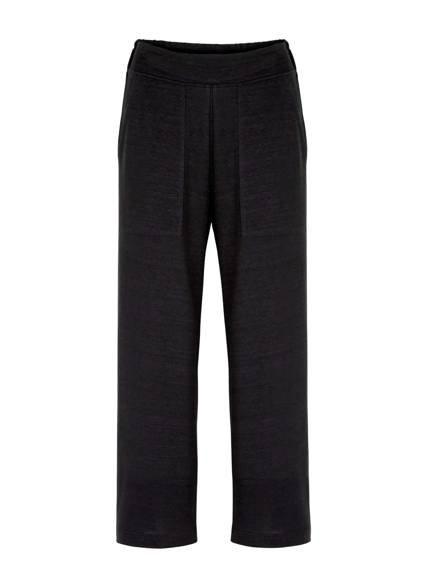 Hose aus Bio Leinen/Baumwolle(schwarz, 34)