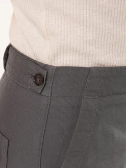 Hose mit weitem Bein aus Bio Baumwolle(pacific grün, 38)