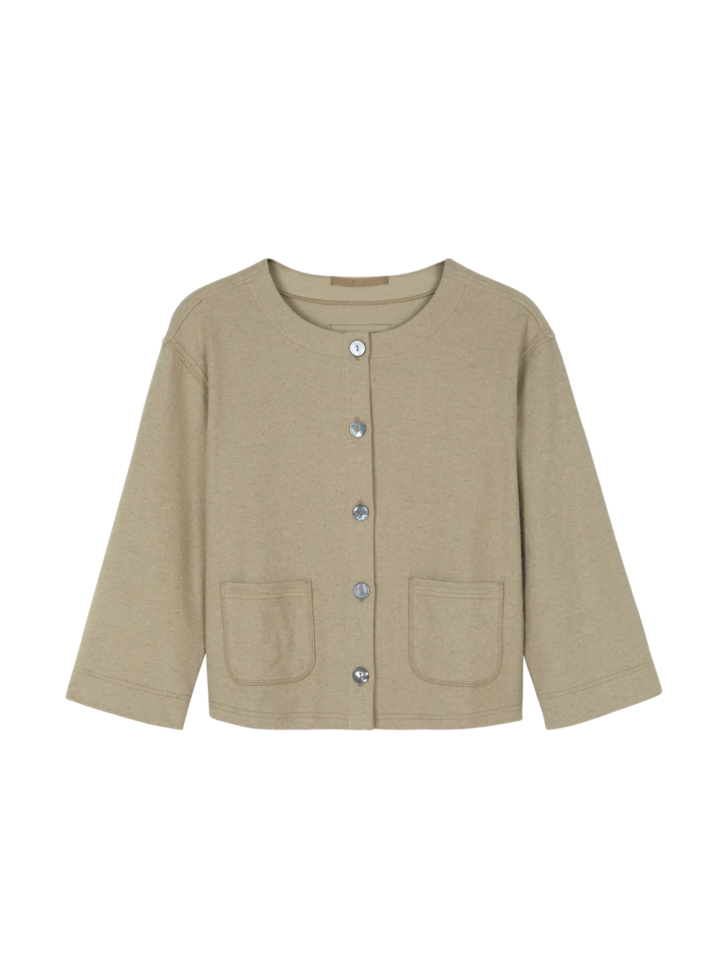 Jacke aus Bio Baumwolle/Hanf(matcha latte, 38)