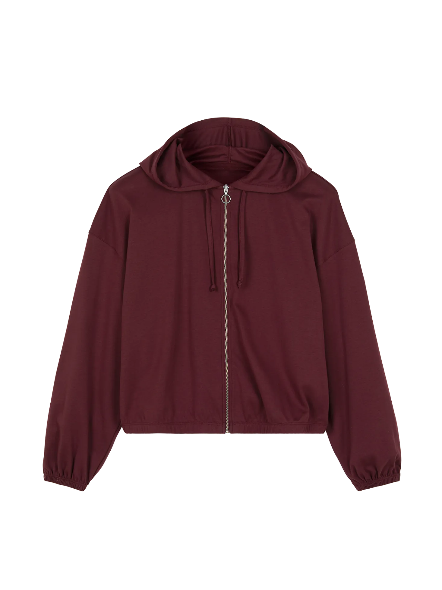 Jacke aus Bio Baumwolle(weinrot, S)