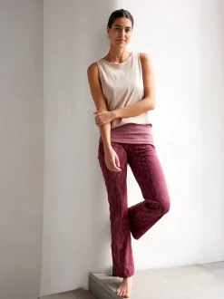 Jazzpant aus Bio Baumwolle(print weinrot, 36)