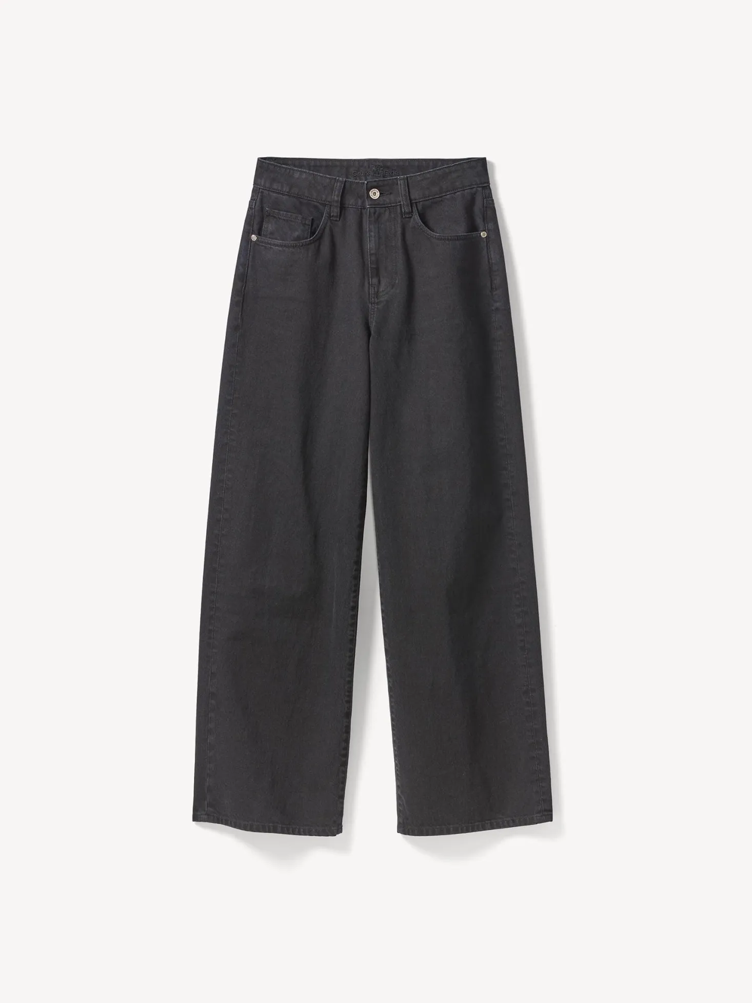 Jeans weites Bein aus Bio Baumwolle(black denim, 40)
