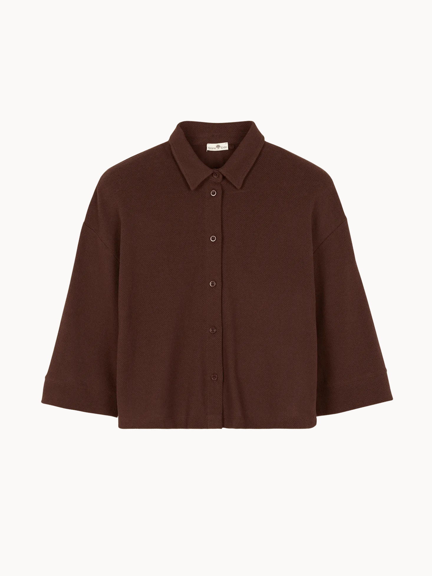 Jerseybluse aus Bio Baumwolle(chocolate, XS)
