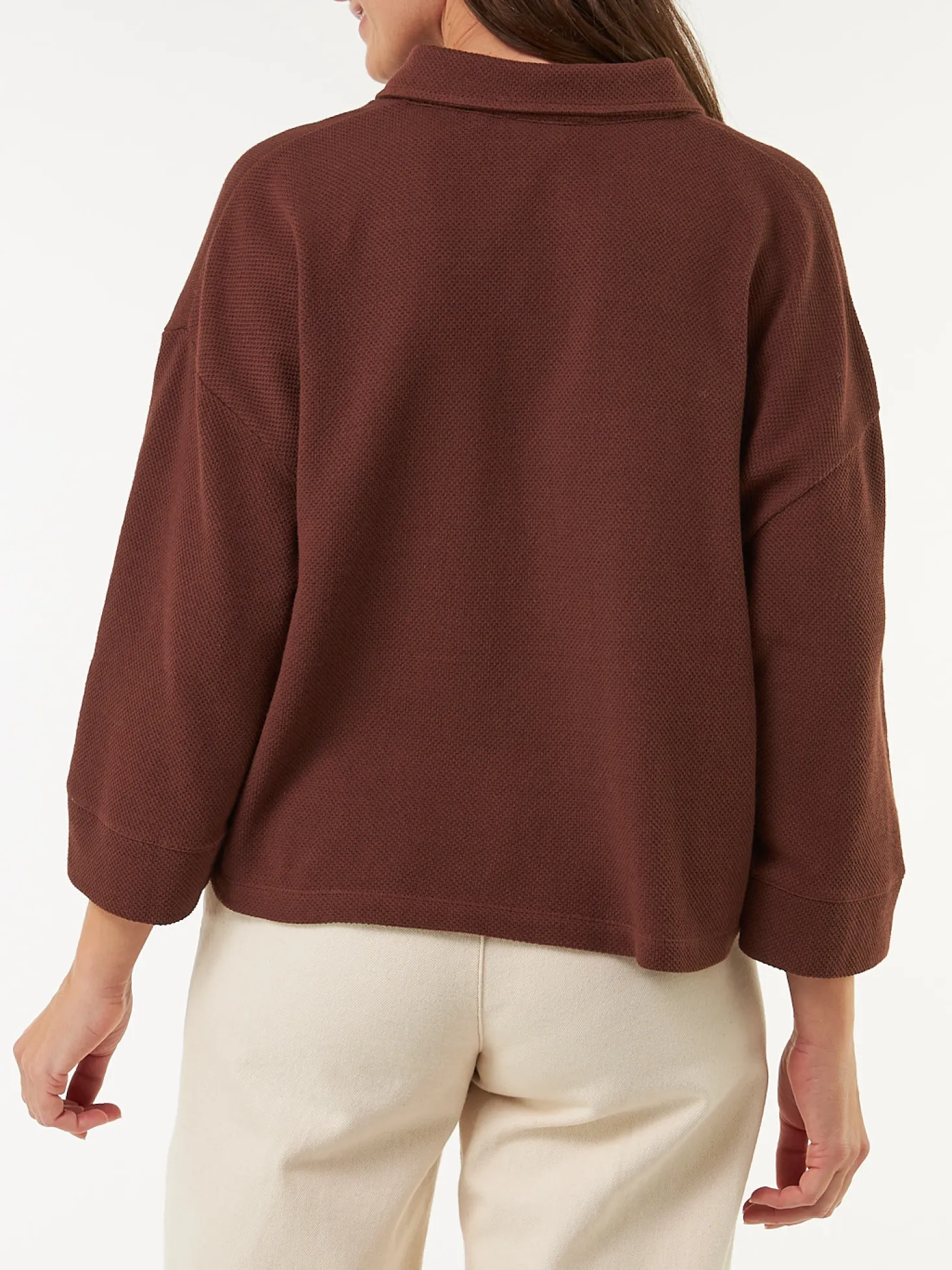 Jerseybluse aus Bio Baumwolle(chocolate, XS)