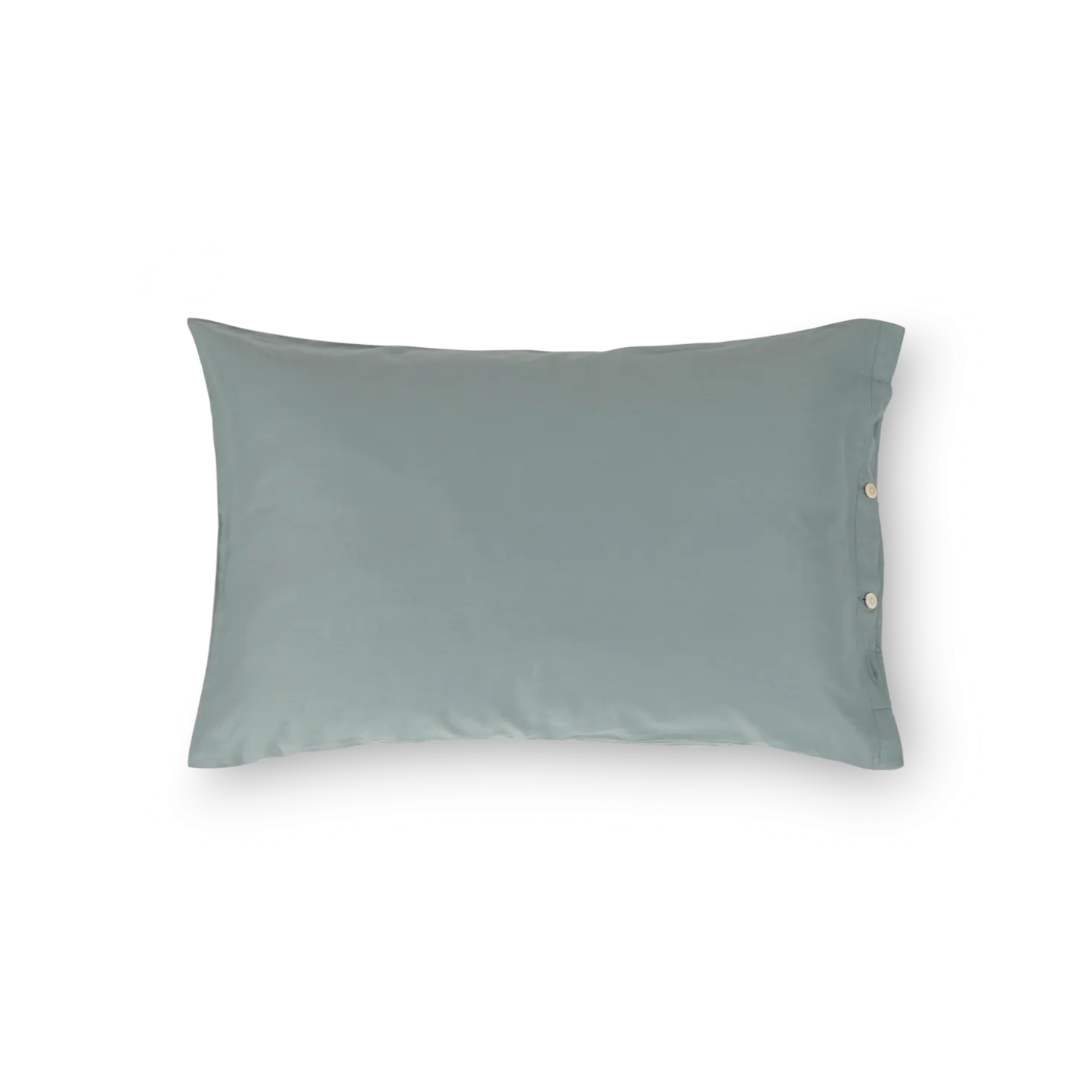 Kissenüberzug Carla100 % Baumwolle, Satin, GOTS (rauchblau, 40 x 60 cm)