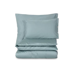 Kissenüberzug Carla100 % Baumwolle, Satin, GOTS (rauchblau, 40 x 60 cm)