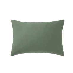 Kissenüberzug Luisa100 % Leinen, GOTS (graugrün, 40 x 60 cm)