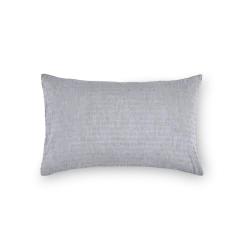 Kissenüberzug Orlando60 % Leinen/40 % Baumwolle, Seersucker, GOTS (blaugrau, 40 x 60 cm)