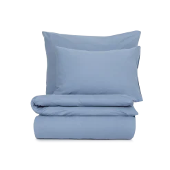 Kissenüberzug Sarah100 % Baumwolle, Jersey, GOTS, NATURTEXTIL BEST (blau, 40 x 60 cm)