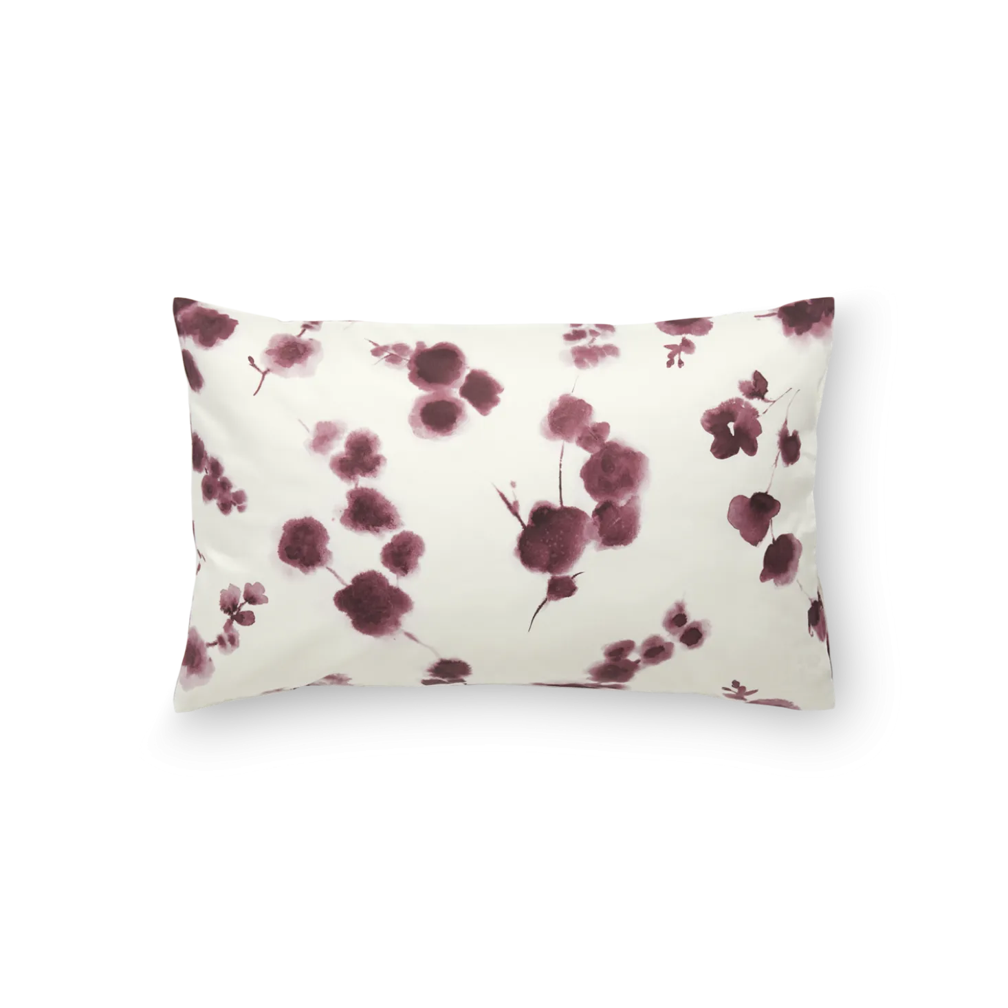 Kissenüberzug Tatianapflaume, 100 % Baumwolle, Satin, GOTS (40 x 60 cm)