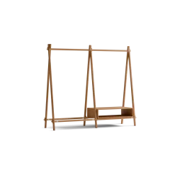 Kleiderständer Jukai Purmit Anbauelement und Box (Buche)