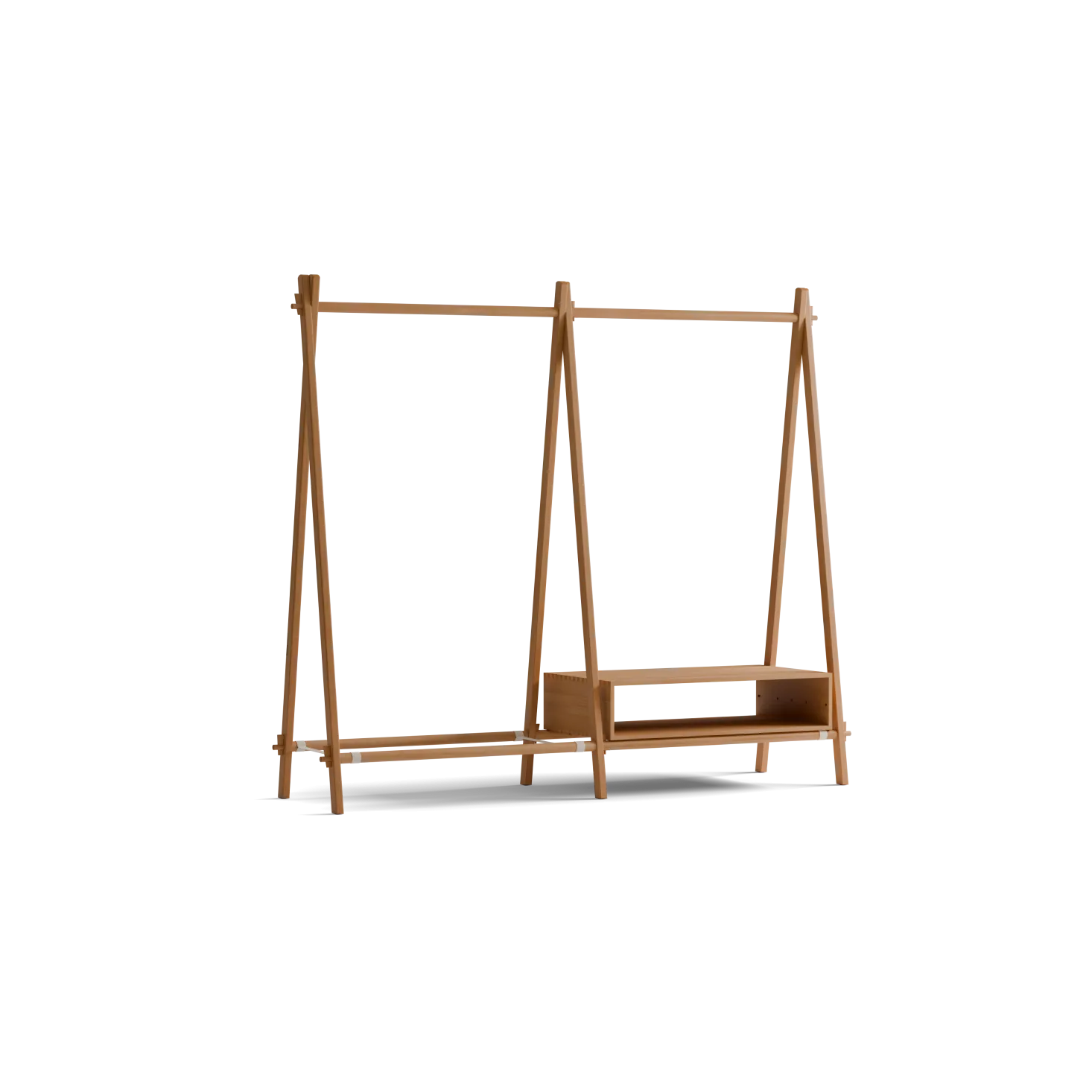 Kleiderständer Jukai Purmit Anbauelement und Box (Buche)