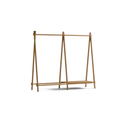Kleiderständer Jukai Purmit Anbauelement und Ablageboard (Eiche)