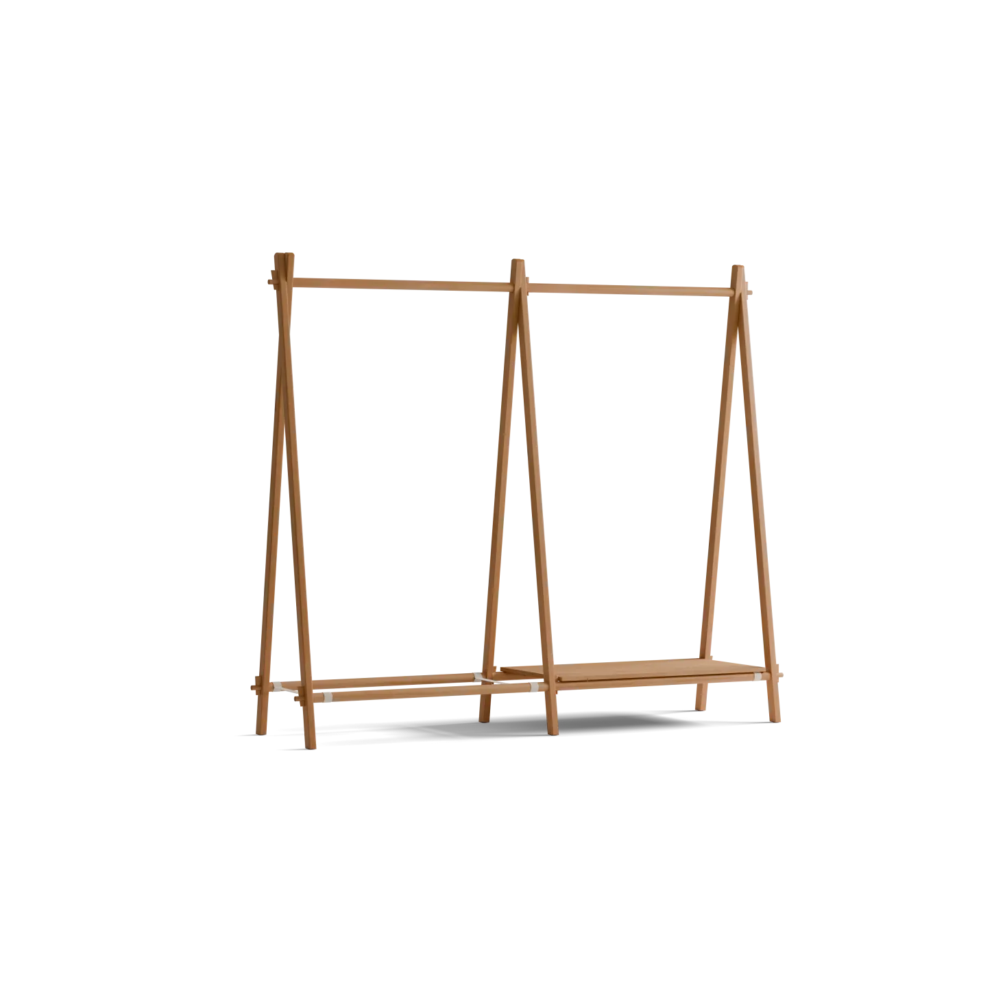 Kleiderständer Jukai Purmit Anbauelement und Ablageboard (Buche)