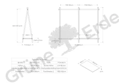 Kleiderständer Jukai Purmit Anbauelement und Ablageboard (Buche)