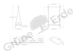 Kleiderständer Jukai Purmit Ablageboard (Buche)