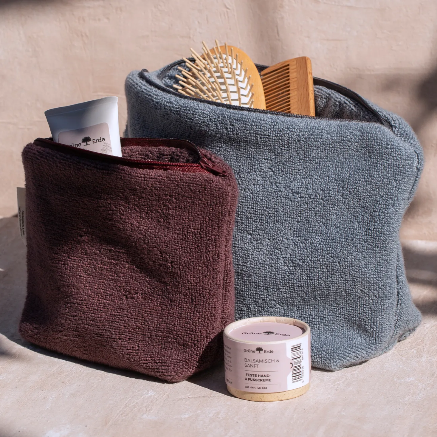 Kosmetiktasche Anea100 % Baumwolle, GOTS (pflaume, maxi)