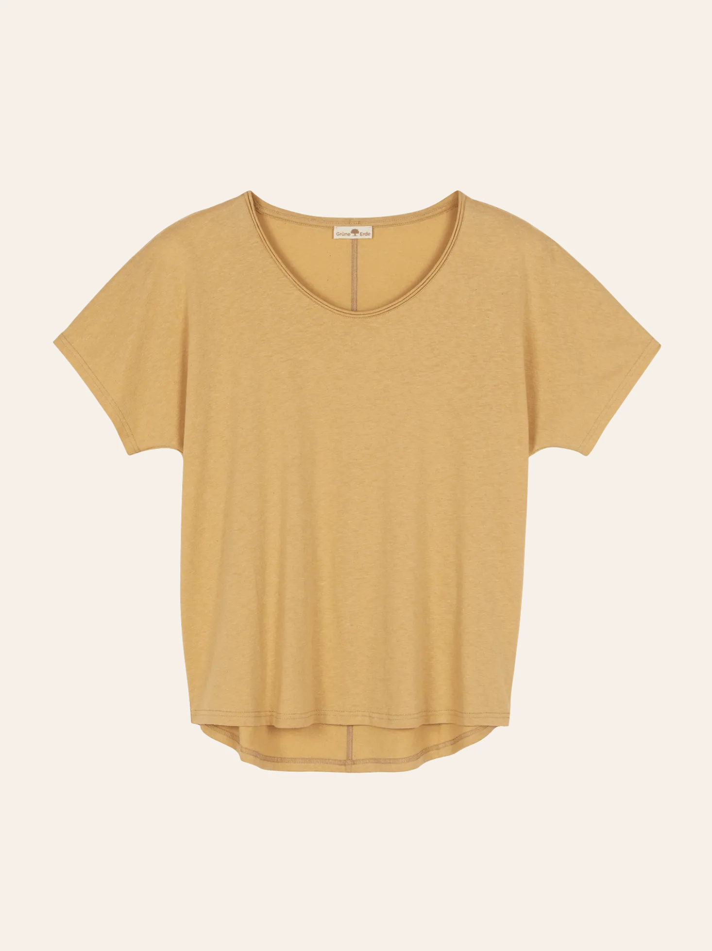 Kurzarmshirt aus Bio Baumwolle/Hanf(rattan, 38)