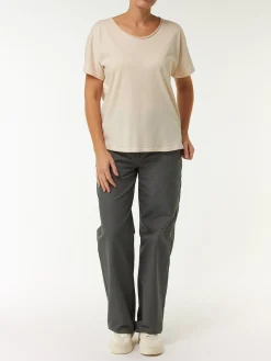 Kurzarmshirt aus Bio Baumwolle/Hanf(natur, 40)