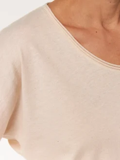 Kurzarmshirt aus Bio Baumwolle/Hanf(natur, 40)