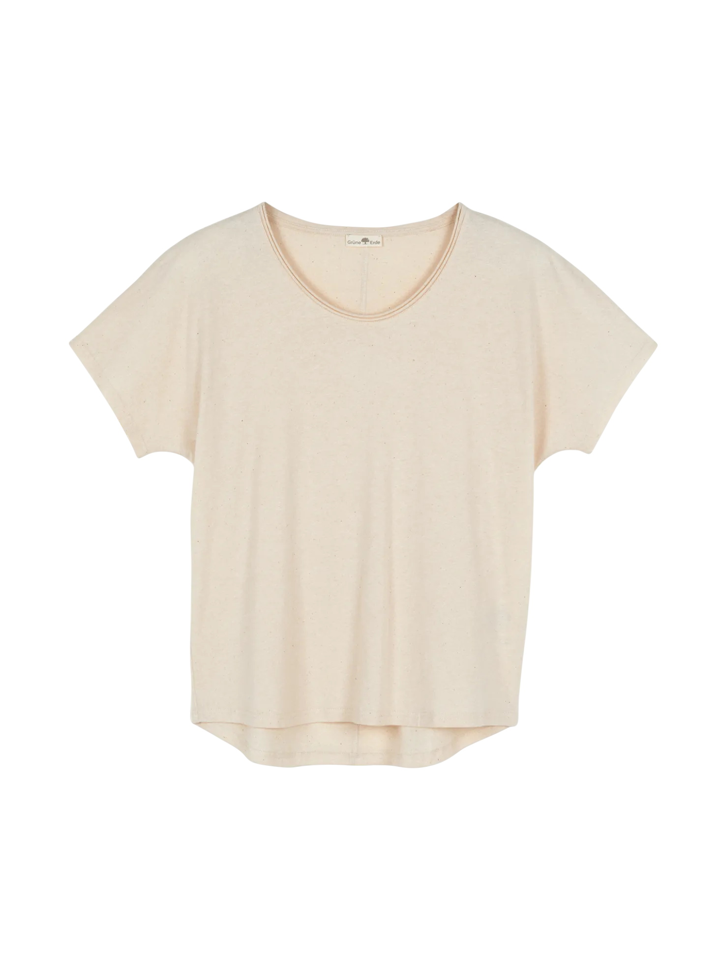 Kurzarmshirt aus Bio Baumwolle/Hanf(natur, 42)
