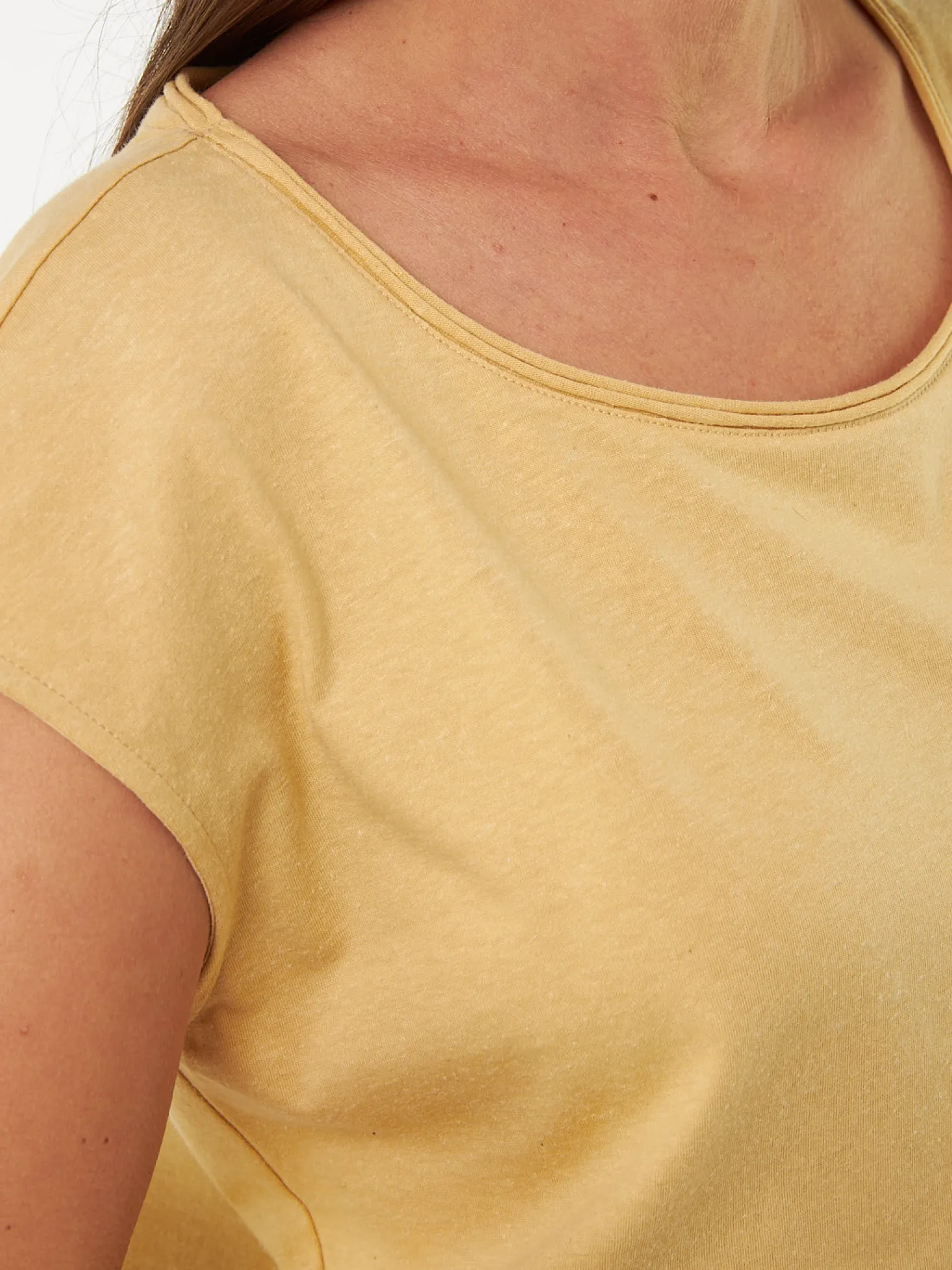 Kurzarmshirt aus Bio Baumwolle/Hanf(rattan, 36)