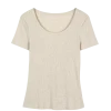 Kurzarmshirt100 % Bio-Baumwolle (natur melange, XL)