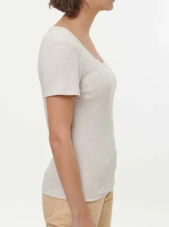 Kurzarmshirt100 % Bio-Baumwolle (natur melange, XL)