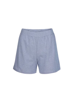 Kurze Schlafhose aus Bio-Baumwolle(meerblau/weiß ringel, XS)