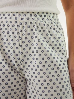 Kurze Schlafhose aus Bio-Baumwolle(batikdruck pazifik, XS)