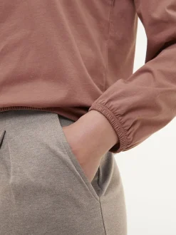 Langarmshirt aus Bio Baumwolle(cappuccino, XS)