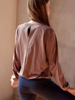 Langarmshirt aus Bio Baumwolle(cappuccino, XS)
