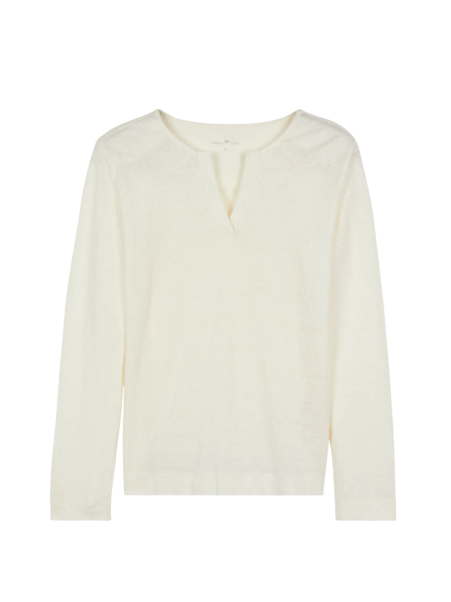 Langarmshirt aus Bio Leinen(weiß, 34)