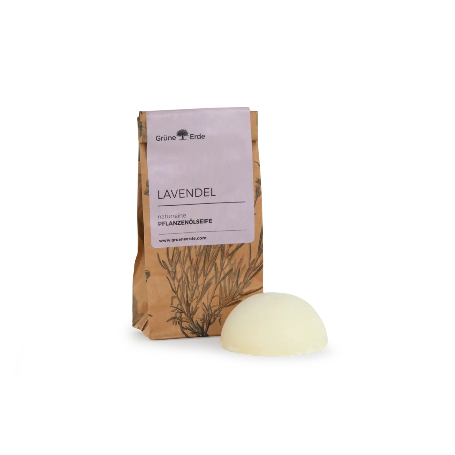Lavendelnaturreine Pflanzenölseife 80 g