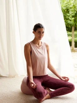 Legging aus Bio Baumwolle(stein melange, 36)