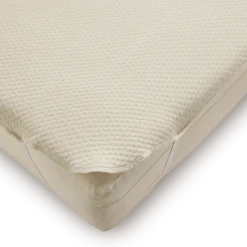 OUTLET Doppelstrickauflage100 % Baumwolle, mit elastischen Eckbändern (90 x 200 cm)