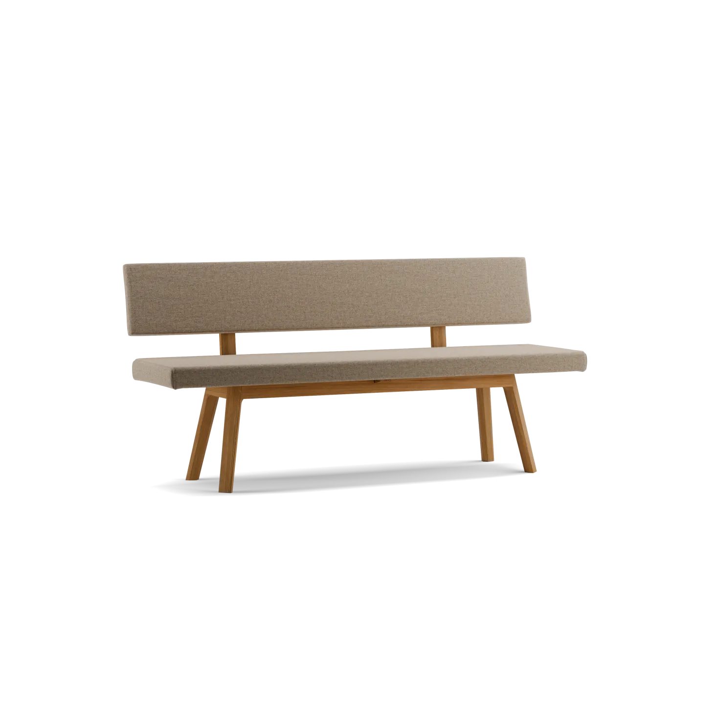 Polsterbank Mirato(Wollstoff Stavang sand, 180 cm, Eiche)