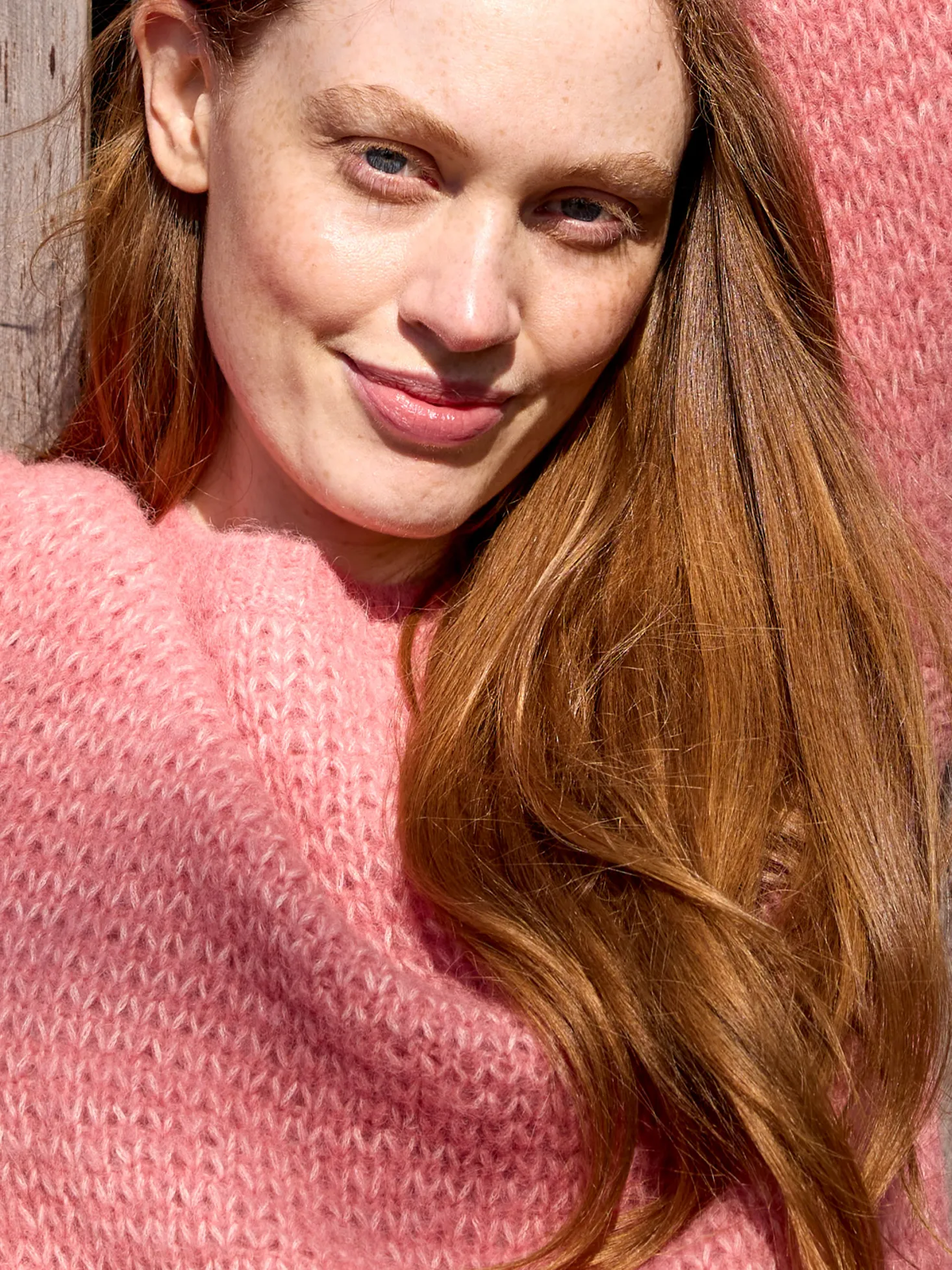 Pullover aus Alpaka und Bio Baumwolle(grau melange, L)