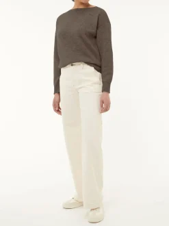 Pullover aus Alpakawolle(mokka, XS)