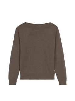 Pullover aus Alpakawolle(mokka, S)