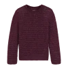 Pullover aus Alpakawolle und Bio-Baumwolle(aubergine melange, M)