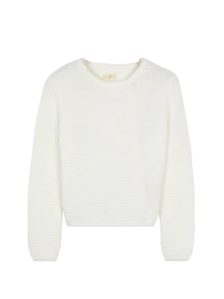 Pullover aus Bio Baumwolle(offwhite, L)