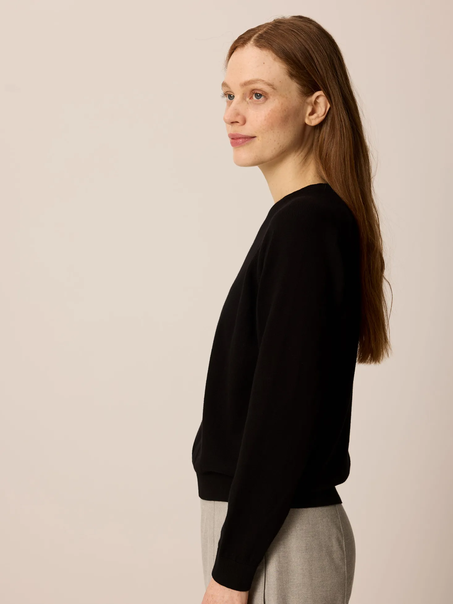 Pullover aus Bio Baumwolle(schwarz, XL)