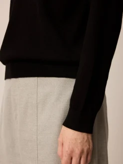 Pullover aus Bio Baumwolle(schwarz, XL)