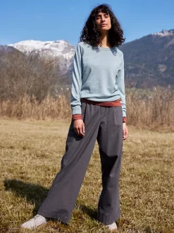 Pullover aus Bio-Baumwolle(seegrün, XS)