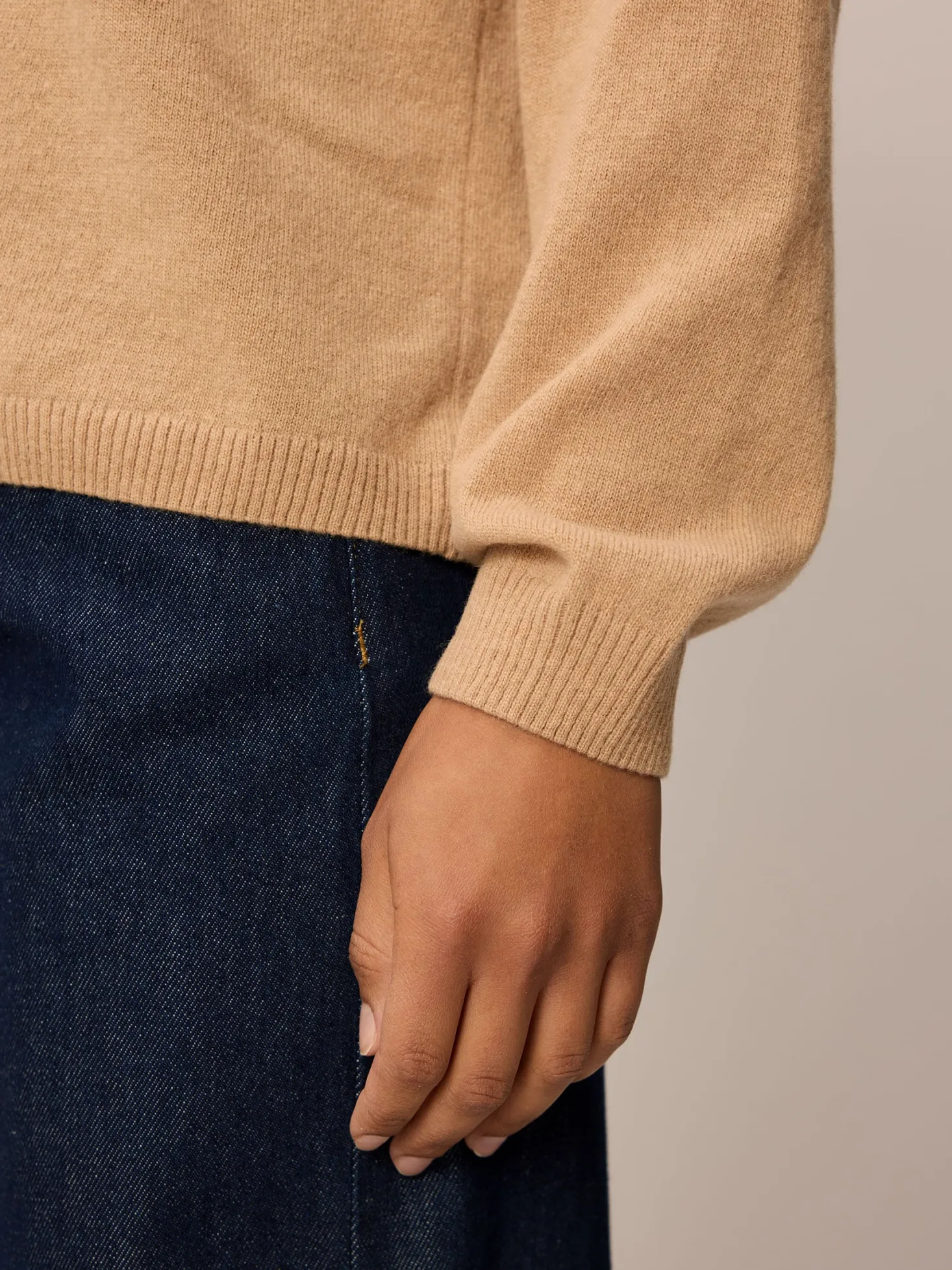 Pullover aus Bio Baumwolle und Wolle(dinkel, M)