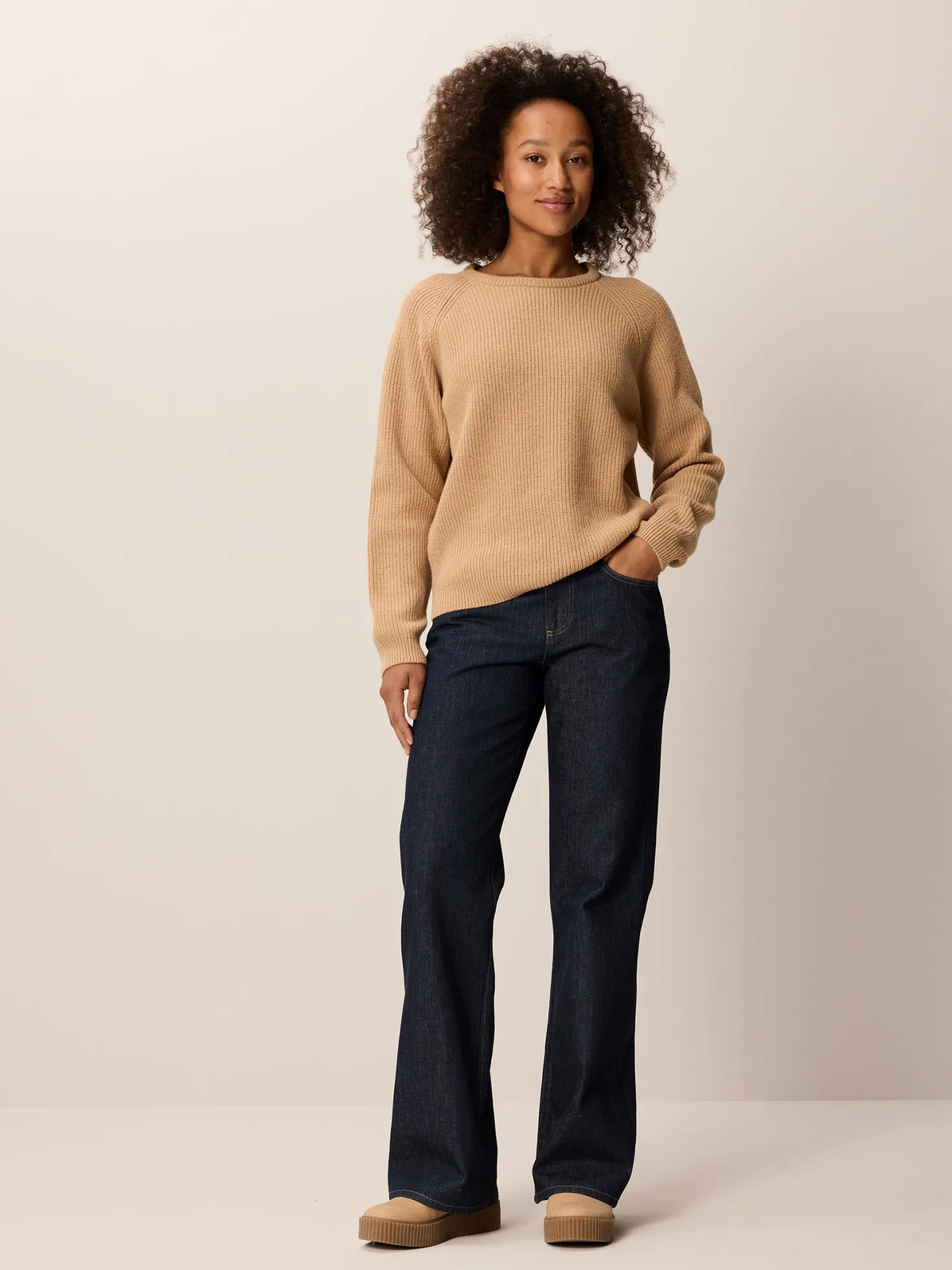 Pullover aus Bio Baumwolle und Wolle(dinkel, XL)